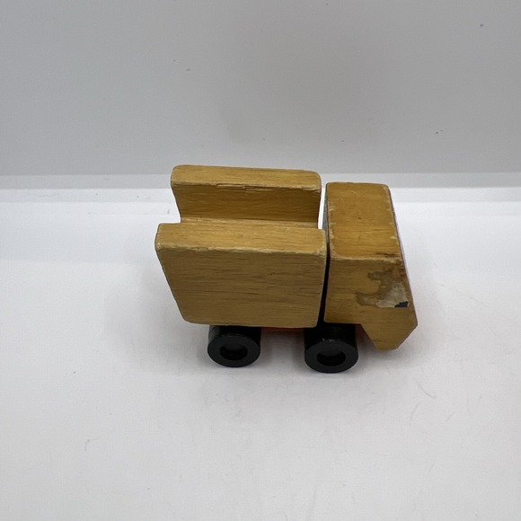 Mattel 1971/72 Vintage Wooden Truck Helicopter Wood Toy Vehicles Korea Push Toys - Picture 4 of 11